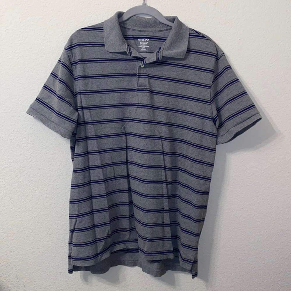 Merona Mens XL Polo Short Sleeve Shirt